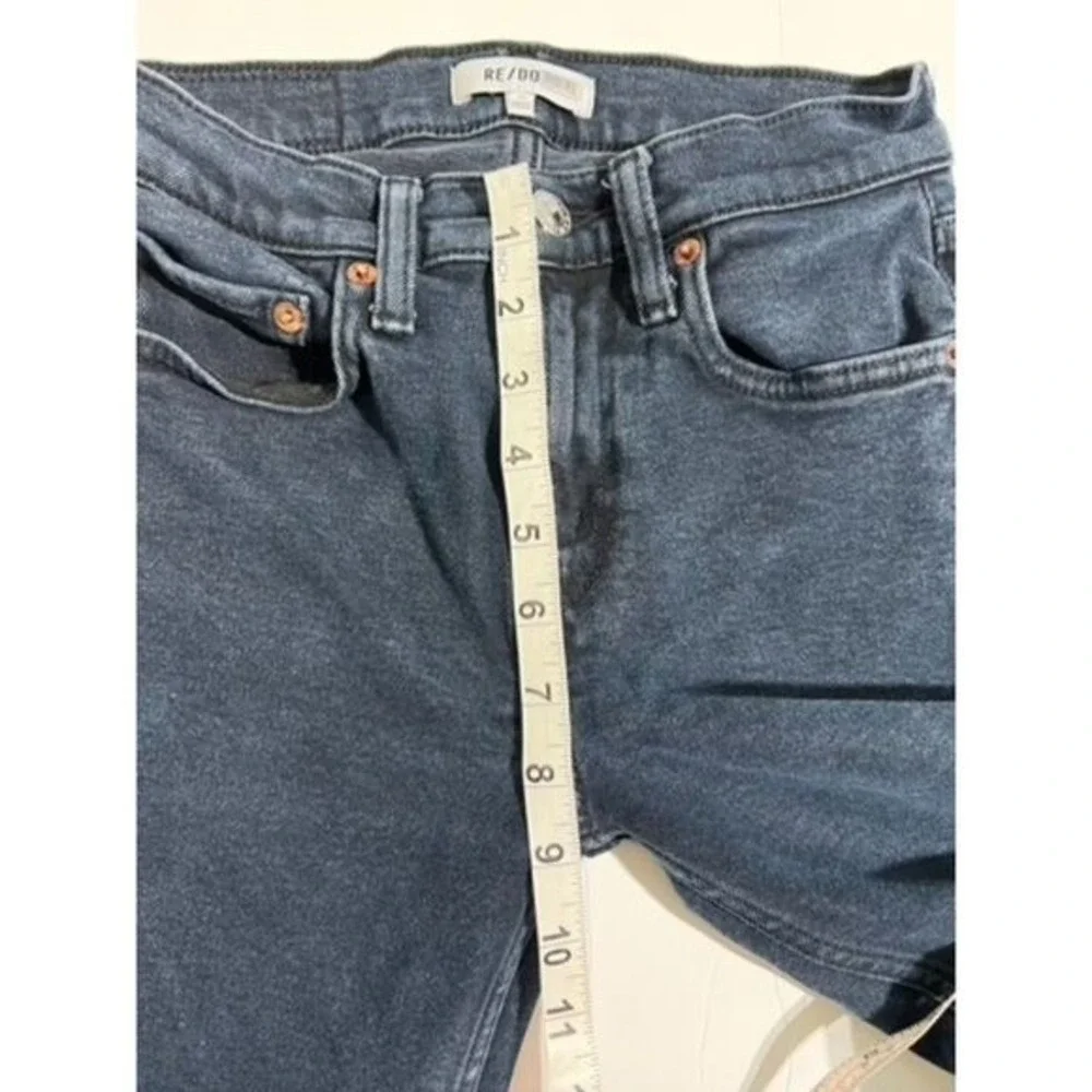 RE/DONE High Rise Skinny Jeans - Size 24 Jet Blue Black Minimalist‎ Chic